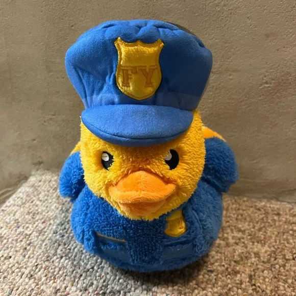 🆕 FuzzYard Plush Police Duck Dog Toy - Picture 2 of 8